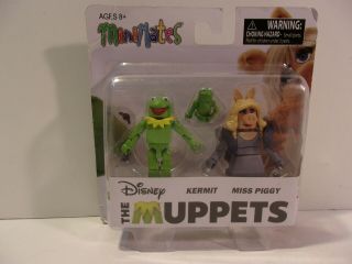 N Disney Minimates - The Muppets Kermit The Frog Miss Piggy