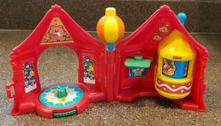 1998 Vintage Fisher Price Little People Big Top Circus Tent 72758