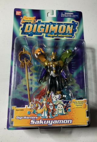 Digimon Digi - Warriors: Sakuyamon Season 3 Action Figure 6 " - 2001 Bandai