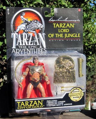 1995 Trendmasters Tarzan Epic Adventures Action Figure Tarzan City Of Gold Moc