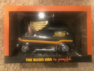 Bison Van Black Edition Vinyl Figure Vehicle By Jeremy Fish X 3dretro