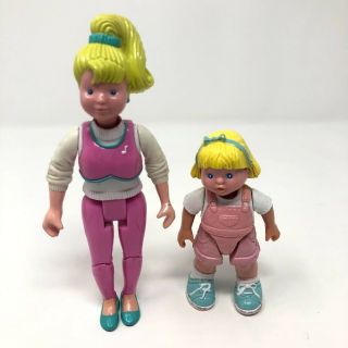 Vintage Fisher Price Loving Family Dollhouse Mom Toddler Girl Doll