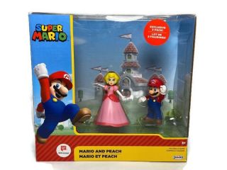 Nintendo Mario & Princess Peach Diorama Action Figures Walgreen Exclusive