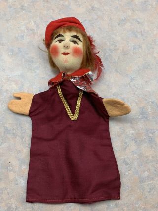 Vintage 1950’s Kersa Hand Puppet Young Prince Squire Made In Germany