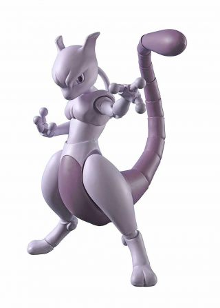 Bandai S.  H.  Figuarts Pokemon Mewtwo - Arts Remix - 5.  5 " Action Figure