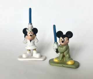2 Disney Mickey Minnie Mouse Rare Star Wars Mini Figures Lfl Hasbro