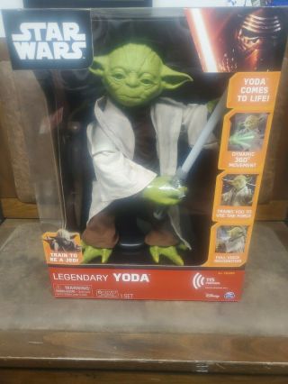 Yoda Jedi Master Interactive Talking Legendary Star Wars Figure 16 " Light Sound