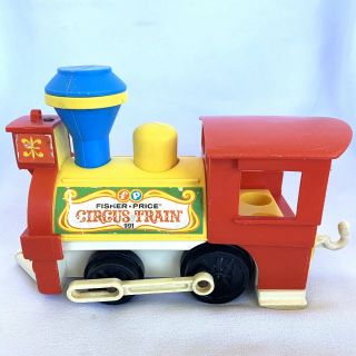 Vintage Little People Fisher Price Circus Train 991 Engine Only
