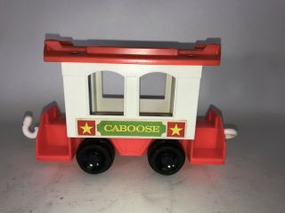 VINTAGE FISHER PRICE LITTLE PEOPLE 2581 EXPRESS TRAIN CABOOSE CAR 3