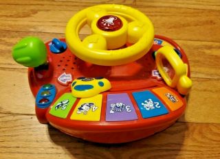 Tiny Tot Driver Steering Wheel - VTech Infant with Lights and Sounds 3