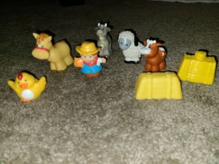 Fisher Price Little People Farmer And Farm Animals Horse Sheep Goat Cow Chicken