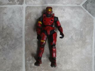 Halo 3 Spartan Soldier Mark Vi Red Armor Series 1 Mcfarlane Toys 5 " Figure