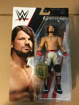 Wwe Wrestling Series 82 Aj Styles Action Figure Money In The Bank