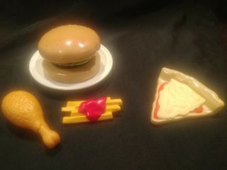 Fisher Price Fun with Food Pizza Cheeseburger Chicken Fries 1998 Life size 2