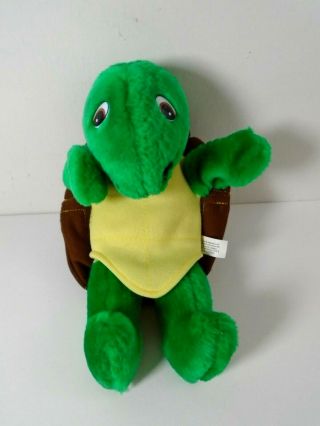 Franklin Green/brown/yellow Plush Turtle Puppet 12 " Teaching Pre - School Supply
