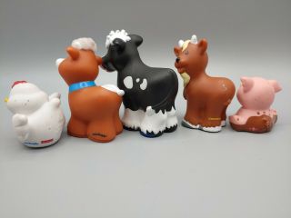 Fisher Price Little People Farm Animals Cow Horse Chicken Goat and Pig 2