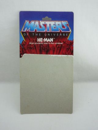 Motu,  Vintage,  He - Man Card Back,  8 Back,  Masters Of The Universe,  He Man