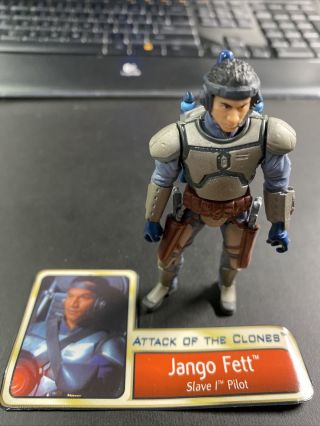 Star Wars Aotc Jango Fett Pilot Figure Complete W Acc E Ii Clones 920