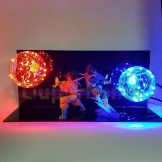 Dragon Ball Z Goku - Vegeta Power Up Led Light Lamp Whole Set Gift Toys Figures
