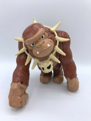 Fisher Price Mattel Imaginext Lost Creatures Gorilla 2008 With Bone Necklace