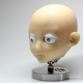 Silicone Head With Eyes For Stop Motion Puppet With Socket Joints Inside