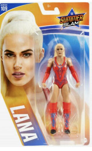 Wwe Lana Red Outfit Mattel Basic Series 109 Wrestling Figure Action Cj Perry Nxt