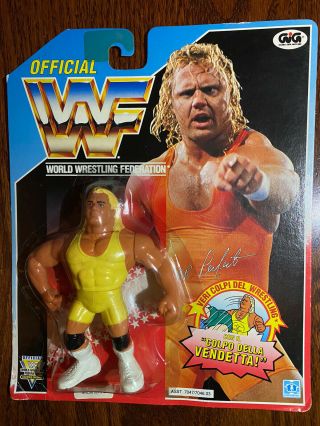 Hasbro Wwf Wwe Moc Official Wrestling Figure 1992 Mr Perfect Foreign Card Mattel