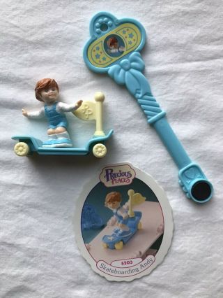Vintage Fisher Price Precious Places Skate Boarding Andy Figure