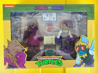 In Hand Neca Splinter And Baxter Tmnt 2 Pack Target Ships Asap