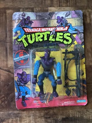Teenage Mutant Ninja Turtles Tmnt Foot Soldier Moc Playmates 1990