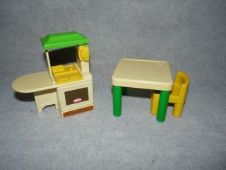 Little Tikes Doll House Kitchen,  Table And Chair