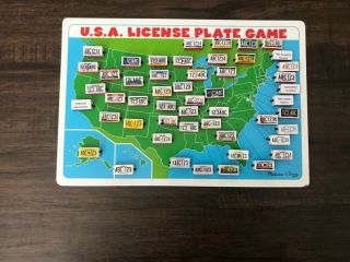 Usa License Plate Game By Melissa And Doug Youth Activity / Learning