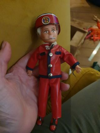 Vintage Action Toy,  Moving Head,  With Hat And Microphone.  Pilot? Space?