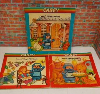 Set Of 3 Casey The Robot Storybooks From Playskool
