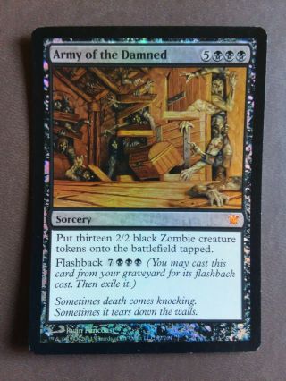 Foil Army Of The Damned Lp Mythic Rare Innistrad Mtg Magic The Gathering