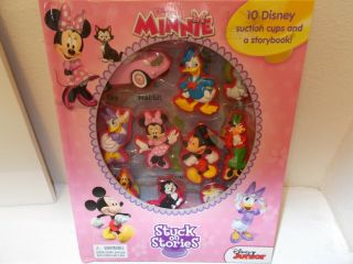 Disney Minnie Stuck On Stories 10 Disney Suction Cups And A Story Book