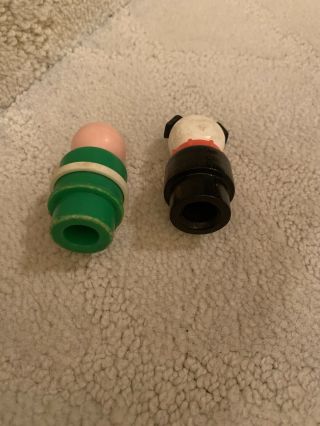 Two Vintage Fisher Price Little People Mr.  Hooper from Sesame Street And Dog 3