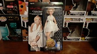 Mego Marilyn Monroe In White Dress Action Figure 8 " Great Item With Flaws