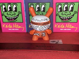 Kidrobot Keith Haring Dunny 3” Mini Series Orange Crack Is Wack 2/20 Rare