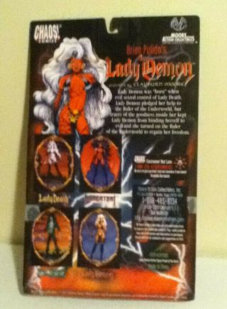 Lady Death Lady Demon Action Figure Sculpted by Clayburn Moore Opened 2