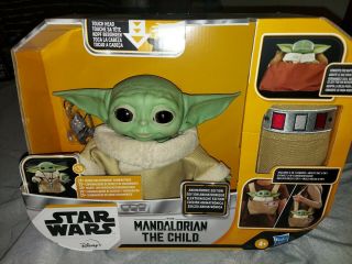 Star Wars Mandalorian Baby Yoda Animatronic Toy The Child Disney Hasbro In Hand