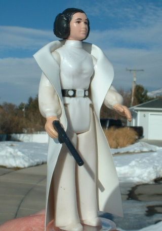 Real 1977 Princess Leia Cape & Float Weapon Vintage Star Wars