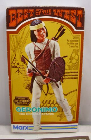 Marx Johnny West Geronimo Doll 1960s Boxed With Accessories Sharp