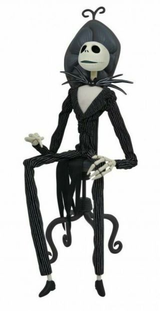 Nightmare Before Christmas Coffin Doll Jack Skellington With Chair 16 - Inch