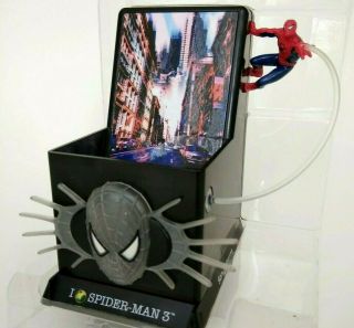 Spider - Man 3 Sony Ericsson Cell Phone Stand Flashing Red Light Function 2007