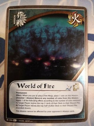 Naruto Tcg Ccg World Of Fire M - 755 Foil Nm 1st Edition