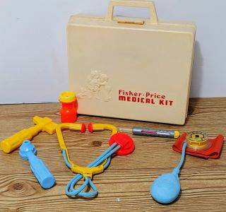 Vintage 1977 Fisher - Price Medical Kit