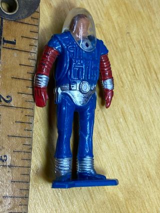 Vintage Tootsietoy Spaceman Figure Major Mars Astronaut w/ Clear Plastic Helmet 3
