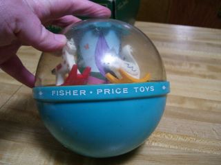 Vintage Toy 1960 ' s Fisher Price 165 Roly Poly Chime Ball 3