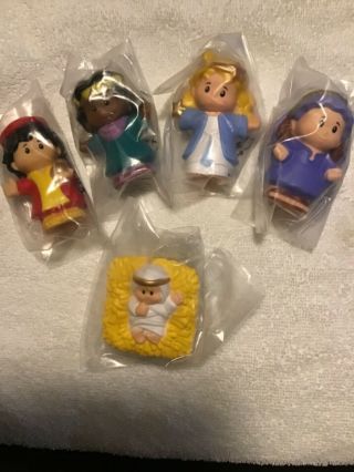 Fisher Price Little People Nativity 5 Figures Replacements Jesus Angel Wise Man
